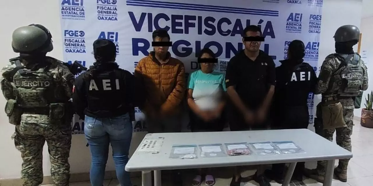 Operativo en Monte Albán desarticula célula de narcomenudeo