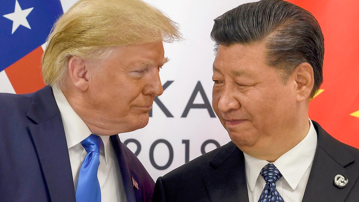 Bolsas chinas caen tras reunión sin acuerdos entre Trump y Xi