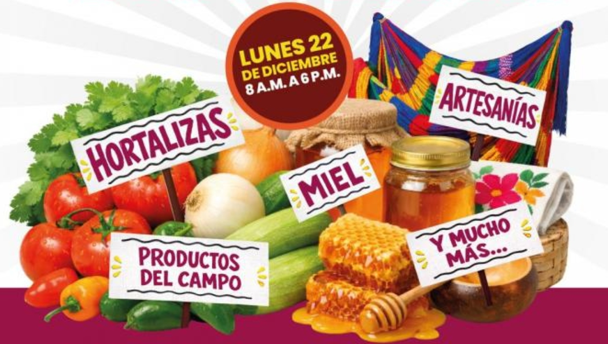 Mercado renacer del campo yucateco en parque la plancha
