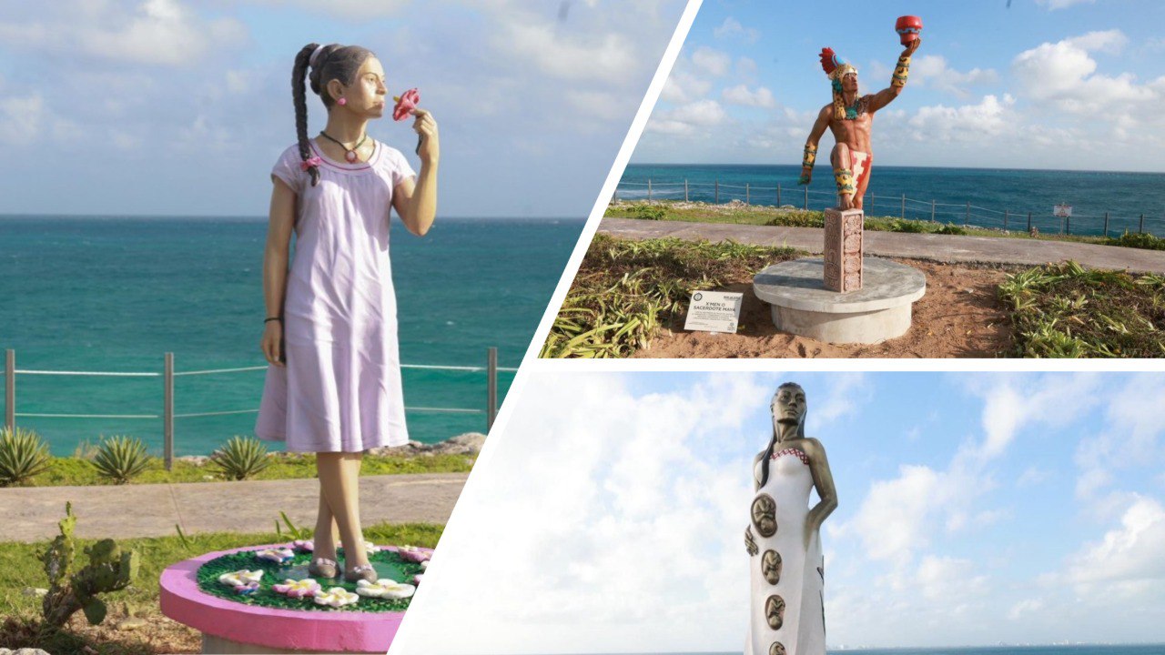 Isla Mujeres inaugura cuatro nuevas esculturas en punta sur