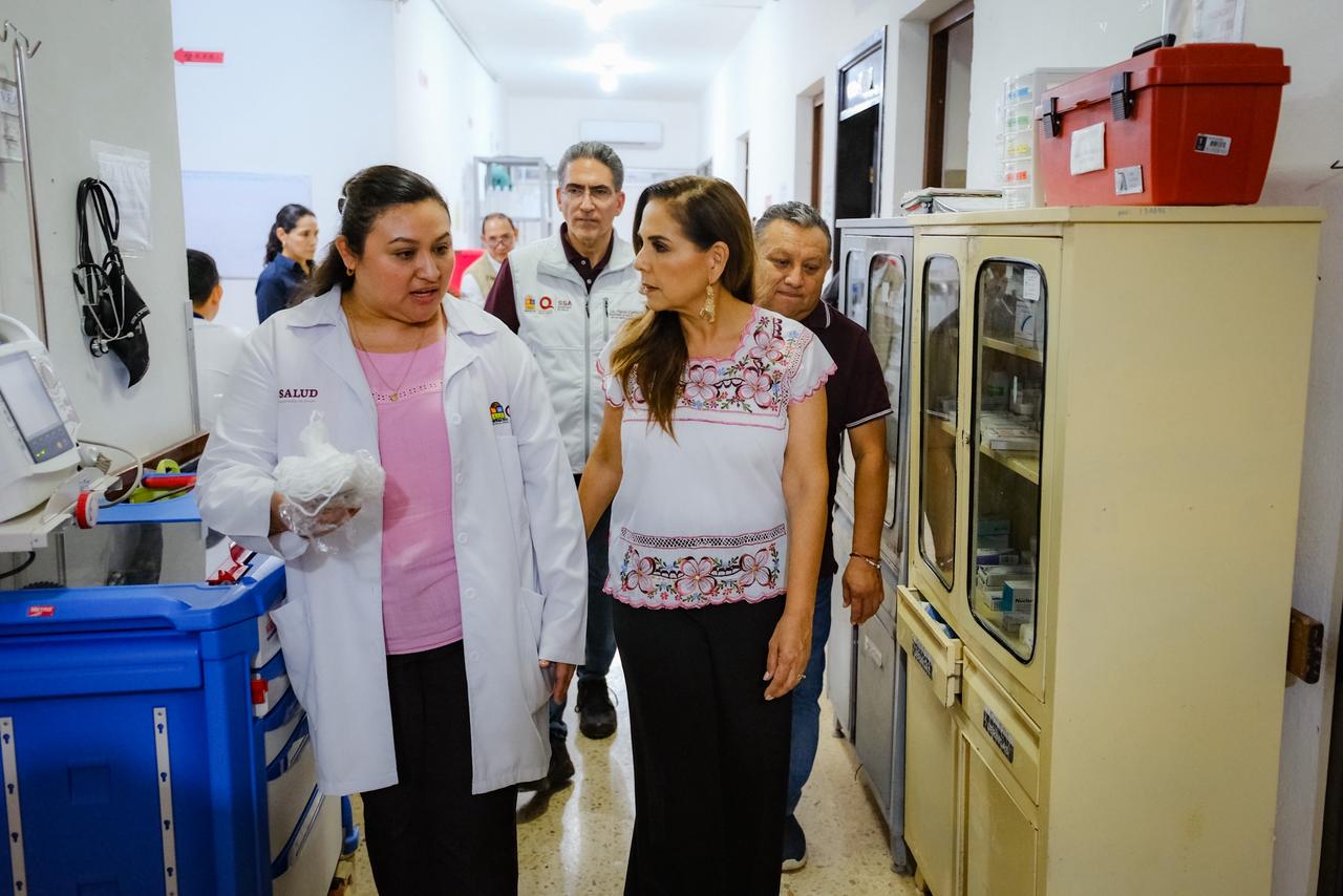 Mara Lezama supervisa rehabilitación de quirófano en José María Morelos