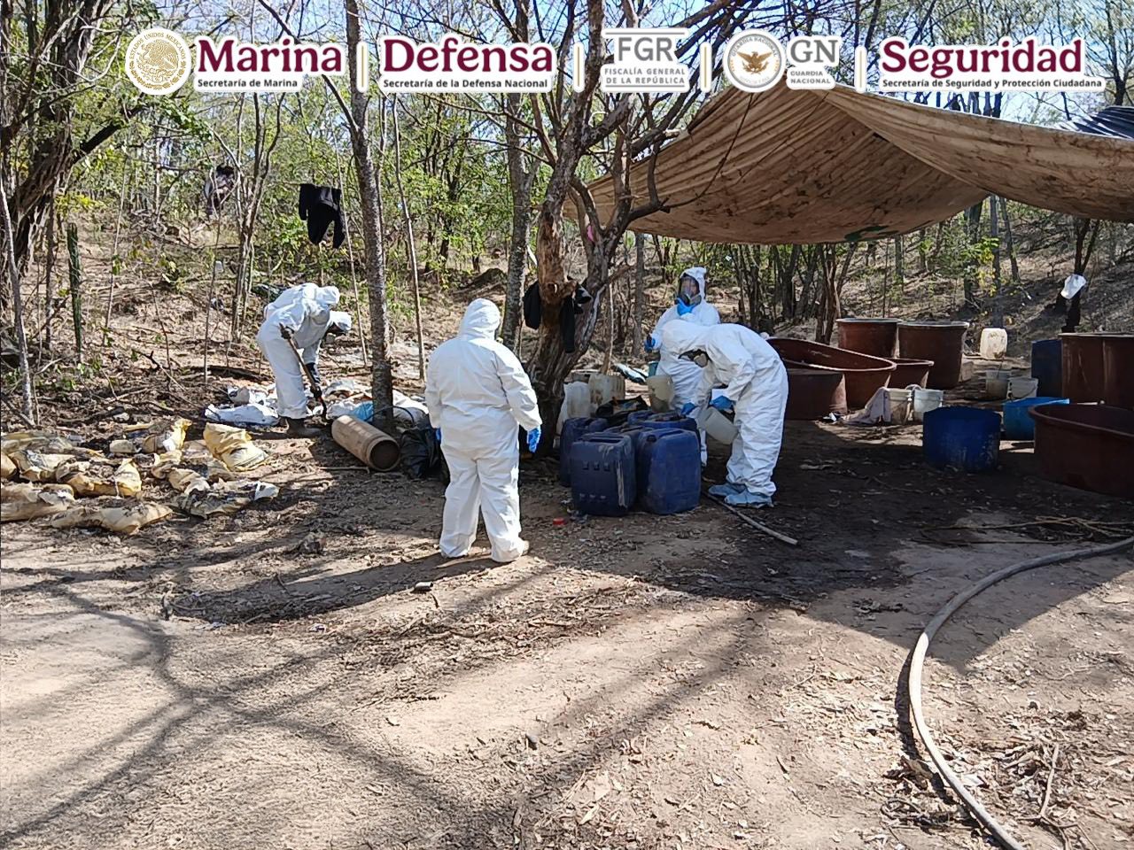Decomisan 750 kg de metanfetamina en tres estados de México
