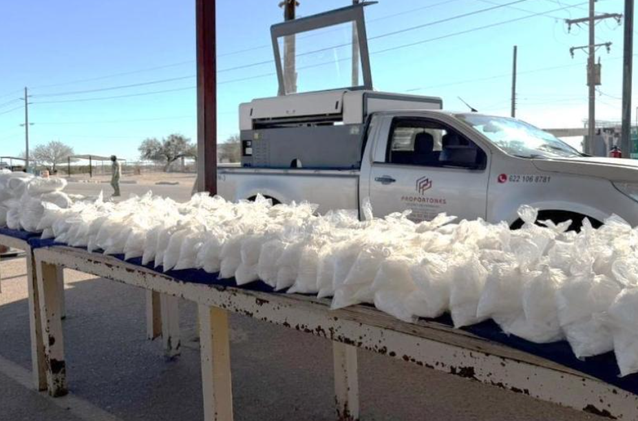 Aseguran 212 kg de metanfetamina en San Luis Río Colorado