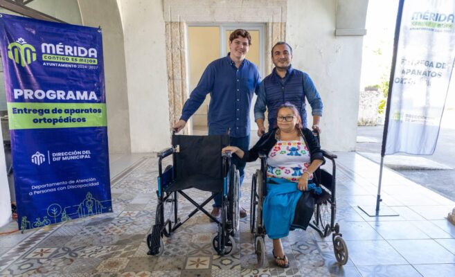 DIF Mérida entrega 85 aparatos ortopédicos a personas con discapacidad