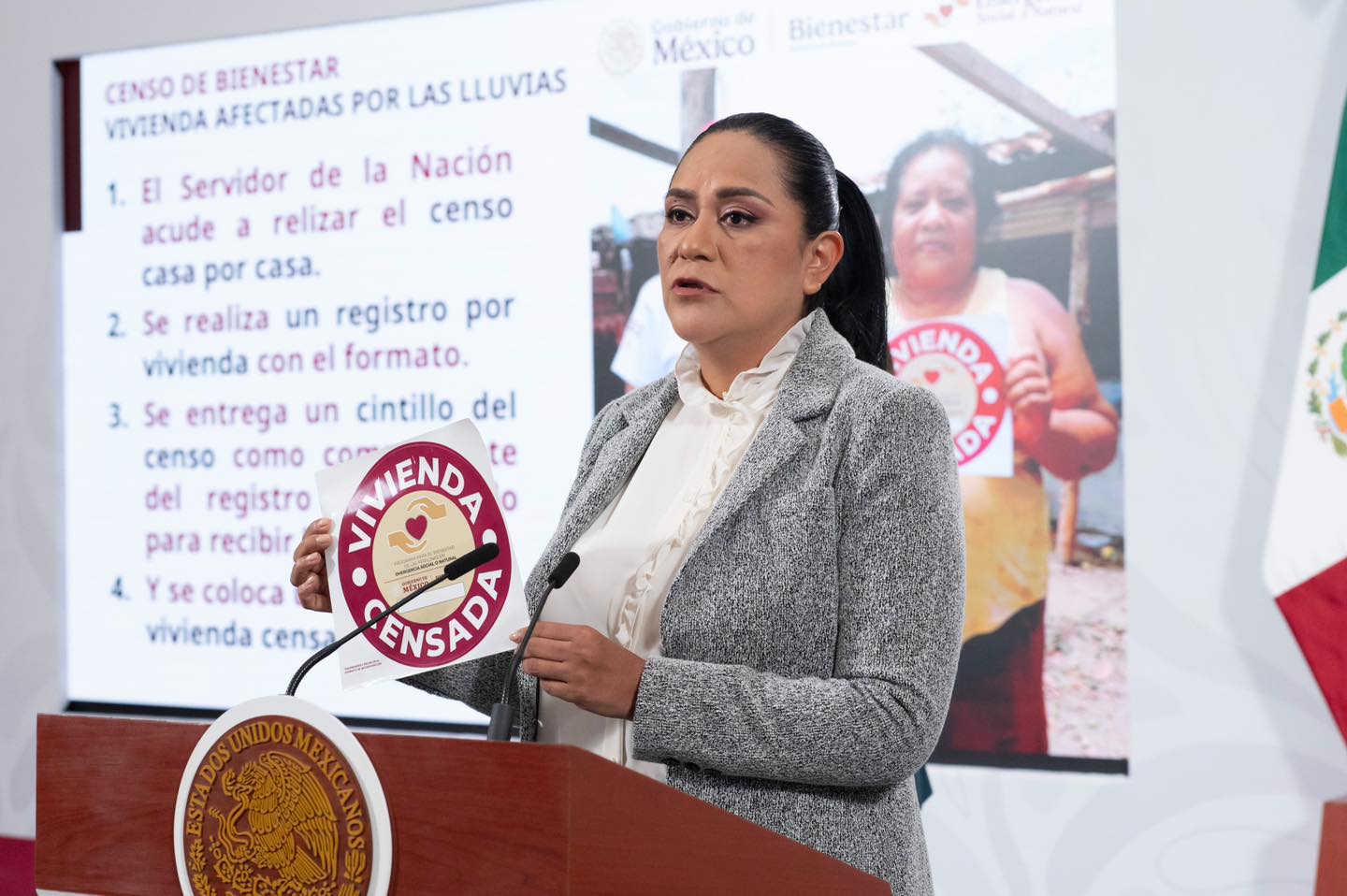 Arranca censo para afectados por lluvias en Veracruz y otros estados